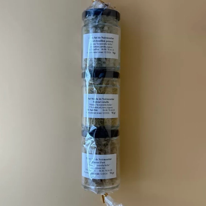 Offre 3 pots Gros Sel et Sel Moulu Aromatisés